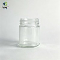 Stoples Kaca Bening Mulut Lebar 200ml untuk Pengawetan Buah, Selai Kacang, dan Sayuran Asinan