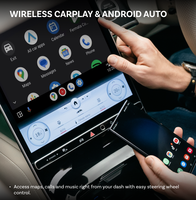 Adaptateur sans fil portable CarPlay Android Auto Ottocast P3P, connexion Bluetooth/USB, contrôle par IA, prise en charge de Netflix et YouTube, 1 an