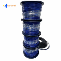 Bobine de câble en fibre incassable avec enrouleur, tambours de câble vides, support de bobine, bobine de câble mécanique 	 rouleau de 300m