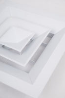 Hvac Climatisation Carré Air Grilles Diffuseur Métal Plat Cône Plaque 4 Voies Plafond Carré Diffuseur