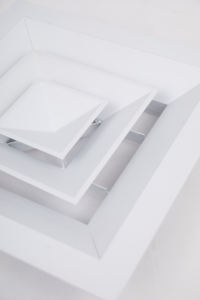 HVAC điều hòa không khí vuông không khí lưới khuếch tán kim loại phẳng hình nón mảng bám 4 cách trần vuông khuếch tán - Product Image 2