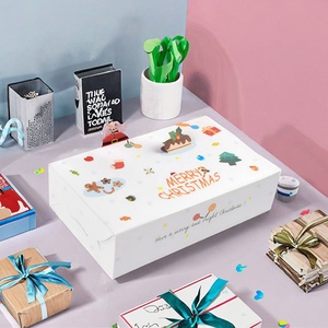 Hot Sale 3D Creative Christmas Cookie Chocolate Candy Gift <b>Box</b> Eco-Friendly Recycled Materials Glossy Matt Laminating for Food - Product Image 1