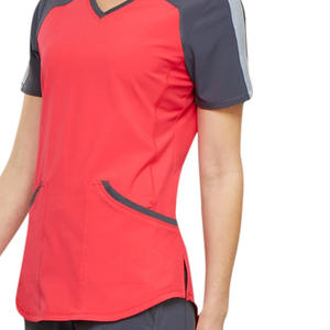 Uniformes Médicos de Enfermería de Talla Grande, Ecológicos, de Color Contrastante, con Spandex/Poliéster, Marca Privada - Product Image 6