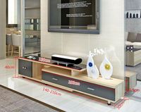 Nouvelle table TV en verre trempé, meuble TV simple et élégant avec tiroir