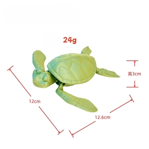 Souvenirs d'aquarium d'animaux marins, modèle d'impression 3D personnalisé, dinosaure à articulations mobiles, tortue de mer, jouet, décorations de bureau - Product Image 6