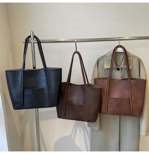 2025 vente chaude nouveau sac fourre-tout rétro marron, design élégant, sac à main de mode pour femmes - Product Image 6