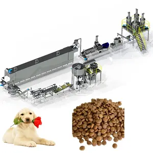 Extrusora de comida para perros multifunción, máquina para perros de maíz, línea de producción completa, máquina para hacer comida para perros