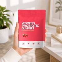 Gummies Probiotiques OEM pour Femmes Adultes, Mélange Prébiotique Canneberge, Améliore l'Immunité, Soutient la Santé Digestive, Complément Alimentaire, 60 unités, 2 lots