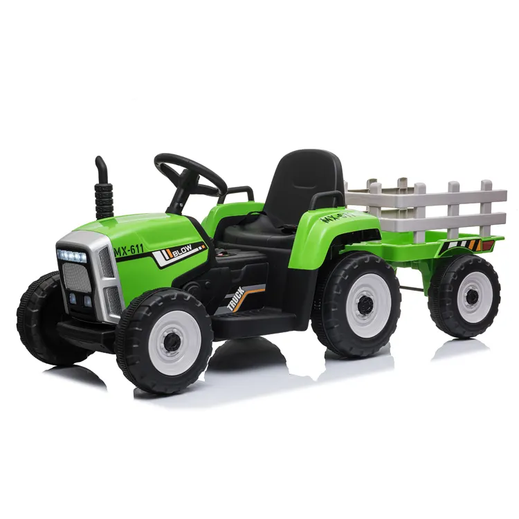 Hele Koop Kids Tractor Speelgoed Met Trailer Kids Elektrische Tractor Voor Kids