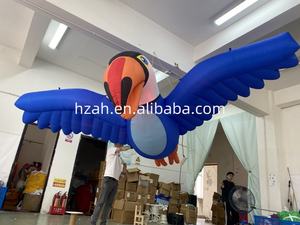 Renkli aydınlatma ile uçan kuş şişme papağan hayvan şekilli balon - Product Image 3