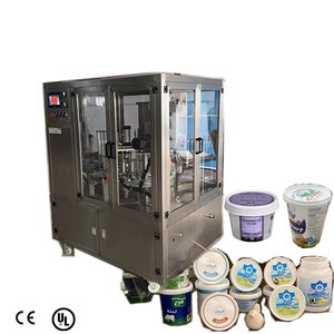 Chất lượng cao Tự động sữa chua điền Máy ROTARY cup discal điền đóng nắp niêm phong máy - Product Image 1