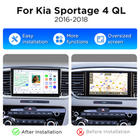 Radio de Coche Android Inalámbrico Junsun de 9 Pulgadas con Carplay para Coche de 2 Din, Radio Android para KIA Sportage 4 QL 2016-2018