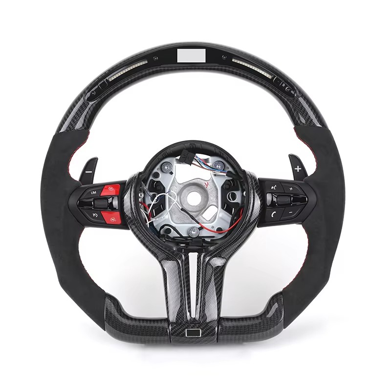 LED + bouton rouge + boutons noirs + Alcantara