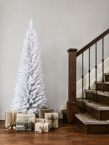 Árbol <span class=keywords><strong>de</strong></span> <span class=keywords><strong>Navidad</strong></span> Artificial Blanco Tipo Lápiz <span class=keywords><strong>de</strong></span> 1.2m, 1.5m, 1.8m, Listo para Enviar, <span class=keywords><strong>Delgado</strong></span> y Elegante para Decoración <span class=keywords><strong>de</strong></span> Espacios Pequeños - Product Image 3