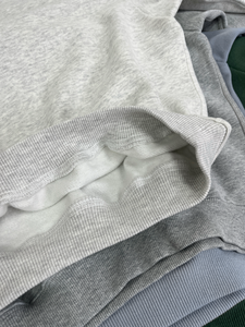 Sudadera con capucha de mujer Vintage de cuello redondo de gran tamaño personalizada de longitud larga polar algodón Terry Casual francés Terry diseño 3D bordado para - Product Image 6