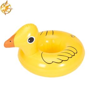 All'ingrosso flottante per piscina portabicchieri in PVC gonfiabile giallo anatra porta bevande per la festa di nuoto - Product Image 2