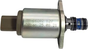Vanne solénoïde proportionnelle TM 66202 12V CC, pièce de rechange pour vanne de commande de pompe hydraulique TM66202 pour systèmes d'excavatrices - Product Image 3