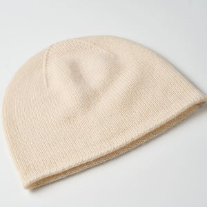Gorros de Cachemira 100% de Alta Calidad, Modernos, Cálidos para Invierno, Lisos, Teñidos, Tejidos, con Logotipo Bordado - Product Image 3