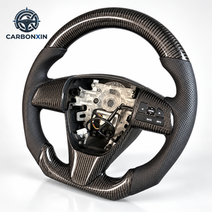 Volante Deportivo Personalizado de 3 Brazos en Fibra de Carbono y Cuero para Civic 10ª Gen. 2012-2026 FK8/FK7 Type-R/Si-Racing Style - Product Image 2