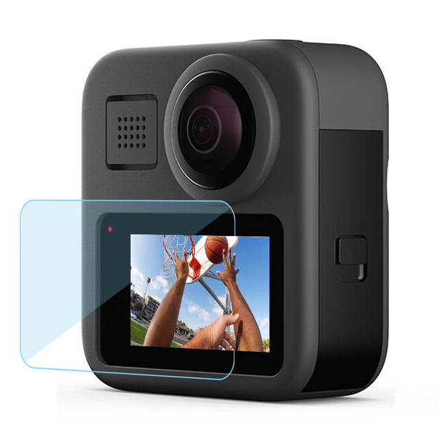 Sreen Proctor for GoPro MAX 2 & Max Black Lens + LCD Display 9H 2.5D Tempered Glass Film for gopro Max Hero Camera