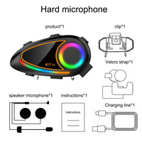 LDQ Hard Tag SetK17-2X Casque de moto pour kit oreillette universel compatible interphone tiers étanche