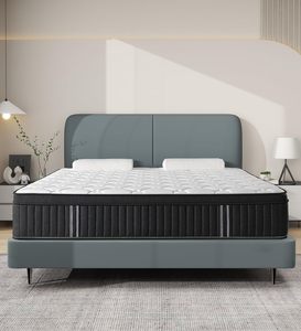 Colchón de Espuma Ortopédica de Látex, Tamaño King, Queen o Individual, Moderno, con Memoria, Resortes Ensacados, Plegable, Comprimido, para Dormitorio y Hogar - Product Image 2