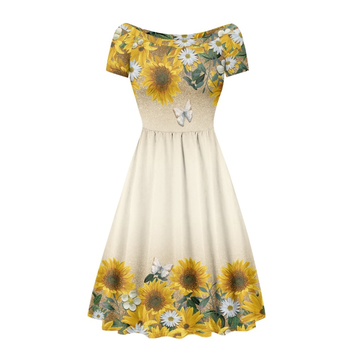 Vestidos Florales Ropa De Girasoles Para Mujer China Impresión De
