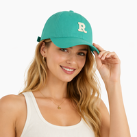 Gorra de Béisbol Bordada Personalizada 100% Algodón con Cierre de Hebilla Metálica Ajustable, Diseño Deportivo Estilo Americano