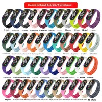 Silikon kautschuk Uhren armbänder Ersatz armband für Mi Band Armband Smart Watch