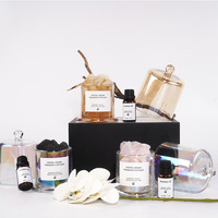 Coffret cadeau d'huiles essentielles et d'ornements de chambre à coucher en cristal pour cérémonie transfrontalière, avec pierre d'expansion de feu et aromathérapie, fraîcheur assurée