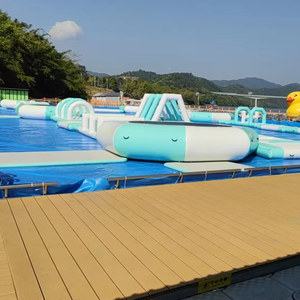 Île flottante <span class=keywords><strong>gonflable</strong></span> géante personnalisée pour enfants, <span class=keywords><strong>parcours</strong></span> d'obstacles aquatique durable pour <span class=keywords><strong>l</strong></span>'été, piscine flottante pour le plaisir en <span class=keywords><strong>eau</strong></span> - Product Image 4