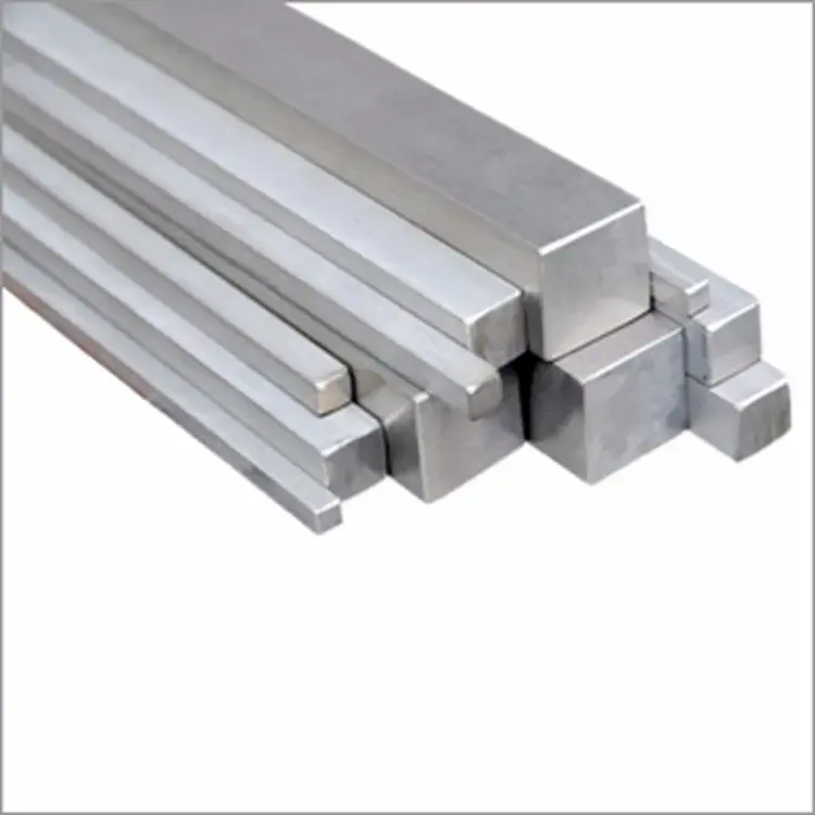 قضيب AISI 304 316 316L من الفولاذ المقاوم للصدأ مربع بمقاسات ASTM EN 1.4301 / sus304 قضيب مربع 12 مم 304 قضيب من الفولاذ المقاوم للصدأ