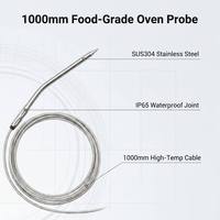 Sensor de Temperatura NTC de Alta Precisión de 1000 mm, Sonda para Horno de Alimentos, Termómetro de Resistencia de 100K, Impermeable IP65, OEM ODM, Grado Alimenticio