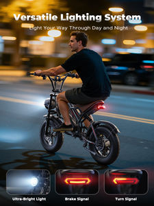 Venta Directa de Fábrica, Bicicleta Eléctrica Todoterreno VARUN de 16 Pulgadas con Llantas Anchas, 500W, 40km/h, Acero al Carbono, para Montaña, para Hombre, Disponible en Reino Unido - Product Image 6