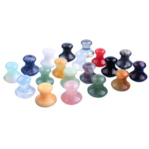 Natural <strong>Jade</strong> Crystal Mushroom Massager Face Eye Massage Acupoint Pink Quartz Agate <strong>Stone</strong> Stress Relief White Crystal <strong>China</strong> - Product Image 5