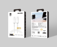 Câble USB-C vers Type-C tressé en nylon UZS005, charge rapide 3A et synchronisation des données pour téléphone et appareil photo