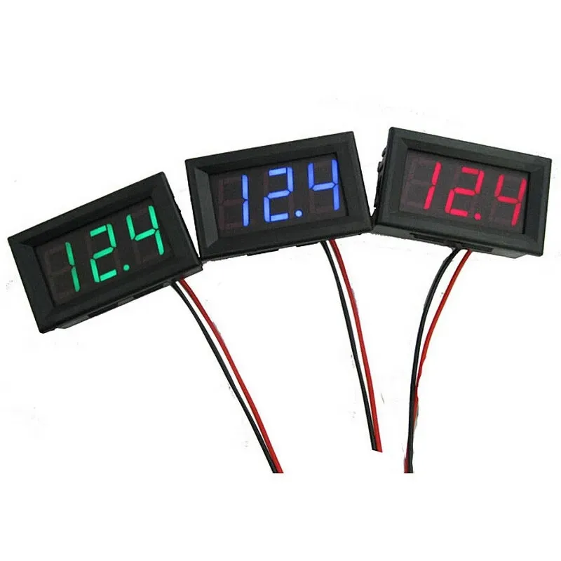 DC4.5V-30.0V Digital Voltmeter Car Boat Motorcycle 0.56inch LED Display Volt Voltage Meter Mini Tester Panel Ammeter