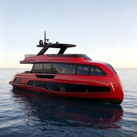 Yacht de luxe ORCA de 70 pieds, coque en aluminium, deux moteurs diesel 2*1050HP IPS, rotation complète à 360°, 22 nœuds, écran tactile et commande à distance