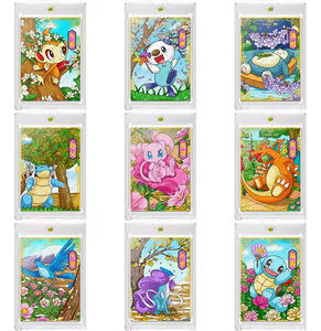 Nouvelles cartes métalliques carrées d'art de bande dessinée Pokémon, collection limitée rare <span class=keywords><strong>Pikachu</strong></span> Gengar Eevee, jouets pour enfants, cadeaux - Product Image 4