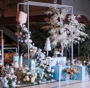 Tùy Chỉnh Đám Cưới Đạo Cụ Kim Loại Hình Học Bóng Hoa Vòm Backdrop Khung <span class=keywords><strong>Parry</strong></span> Kỳ Nghỉ Sự Kiện Sân Khấu Nền Trang Trí - Product Image 1