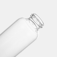 Nouveau produit, bouteille d'eau classique en verre borosilicate de haute qualité, écologique, fabriquée à la main, 500 ml, avec couvercle à vis, compatible lave-vaisselle et micro-ondes