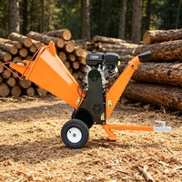 Broyeur de branches d'arbres GS100 Pro 9HP 270cc à essence, capacité de broyage maximale de 100 mm, facile à utiliser