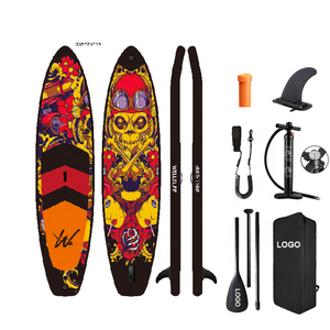 กระดานโต้คลื่นแบบพองลม Drop Stitch Surfing ขนาด 11.6 ฟุต 350 ซม. สำหรับยืนพาย เล่นเซิร์ฟ โยคะในน้ำ รองรับการตกปลา - Product Image 5