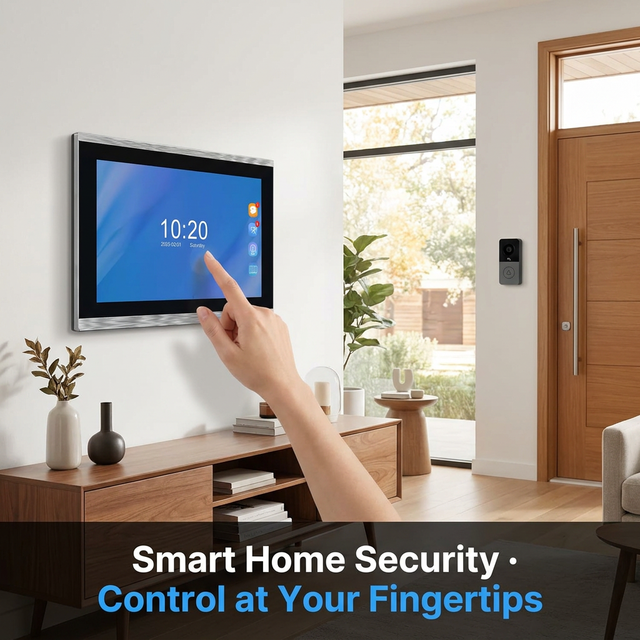 10.1 Inch AHD Video Intercom System 1080P Wired Waterproof ABS Metal Doorphone for Villa Home Security Access Control Kit