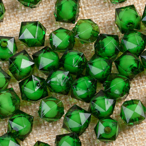 뜨거운 판매 8-16mm 흰색 사각형 아크릴 구슬 수제 DIY 구슬 도매 플라스틱 플렉시 유리 구슬 - Product Image 4