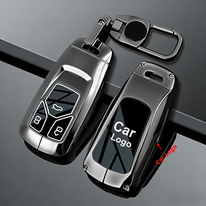 Fabricant professionnel de boîtiers de clés en alliage de zinc sur mesure pour la série <span class=keywords><strong>Audi</strong></span>, boîtier de clé de voiture en métal de luxe anti-chute - Product Image 1