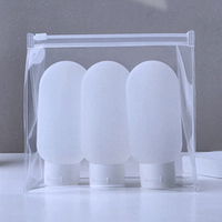 Gros personnaliser petit moyen grand clair portable goo sac en PVC de qualité pour cosmétiques et autres emballages