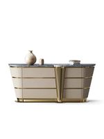 Meuble de rangement mural pour salon de villa de luxe moderne, design italien minimaliste et créatif, armoire latérale