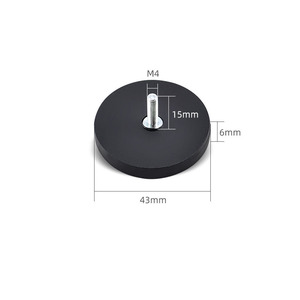 43Mm 66Mm Mềm Silicone Lớp Phủ Neodymium Từ Bóng Đầu Vĩnh Viễn 1/4 '-20 Chủ Đề Cho Gắn Máy Ảnh Hành Động NdFeB Nam Châm - Product Image 1