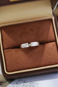 Xinfly AU750 18K Pure Gold <b>Couple</b> <b>Rings</b> Natural Diamond Classic Cut Invisible for Wedding Party Jewelry for Men Women - Product Image 5